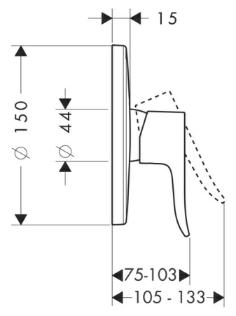 Смеситель Hansgrohe Metris 31685000 для душа