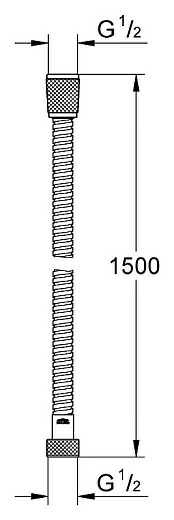 Душевой шланг Grohe Relexa 28143000