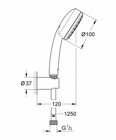 Душевой гарнитур Grohe New Tempesta Cosmopolitan 100 I 26084002 (26084001) Душевой гарнитур Grohe New Tempesta Cosmopolitan 100 I 26084002 (26084001)