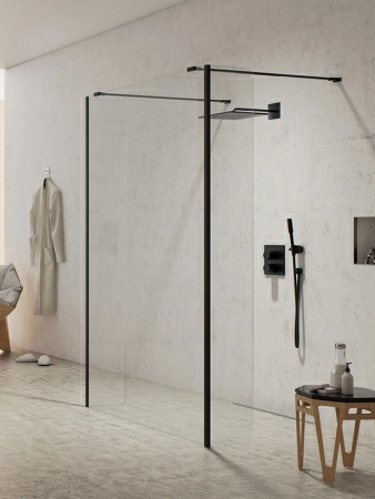 Душевая перегородка walk-in New Trendy NEW MODUS BLACK 140x200 (var 12) Душевая перегородка walk-in New Trendy NEW MODUS BLACK 140x200 (var 12)