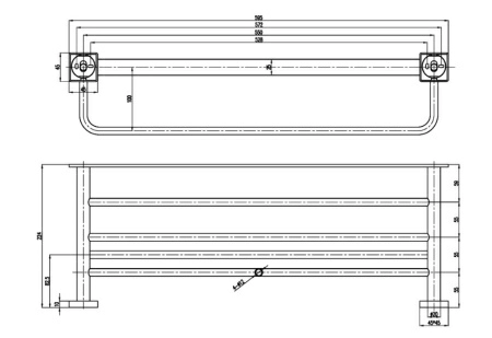 Полка для полотенец Villeroy&Boch Elements, TVA15200600064 Полка для полотенец Villeroy&Boch Elements, TVA15200600064
