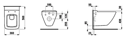 Унитаз подвесной Laufen Palace 8.2070.0.000.000.1 Унитаз подвесной Laufen Palace 8.2070.0.000.000.1