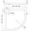 Душевой поддон New Trendy NEW CANTARE 90x90x4,5 (var 2)