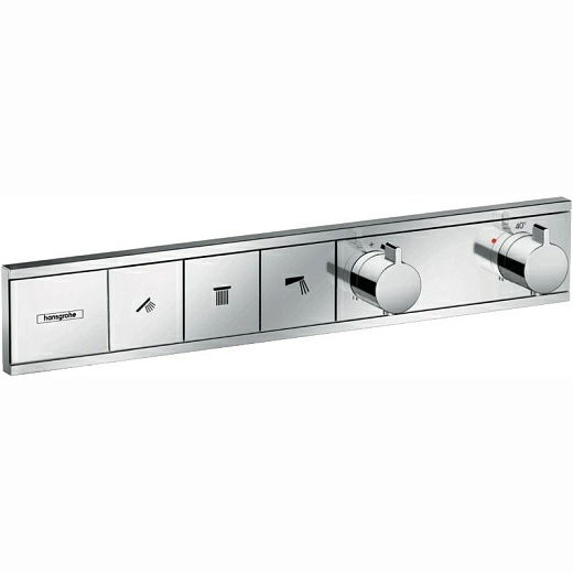 Смеситель для душа Hansgrohe RainSelect 15381000, 3 потребителя, термостатический, хром