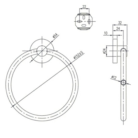 Держатель для полотенец Villeroy&Boch Elements, TVA15100500061 Держатель для полотенец Villeroy&Boch Elements, TVA15100500061