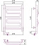 Полотенцесушитель электрический Сунержа Элегия 2.0 600x400, МЭМ правый, белый 12-5219-6040