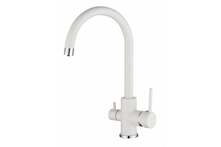 Смеситель для кухонной мойки Aquasanita Sabiaduo 2963 (белый)