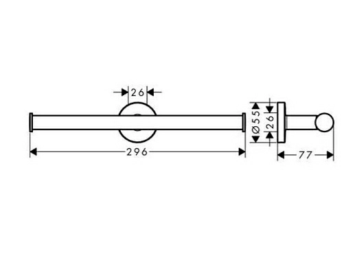 Держатель туалетной бумаги Hansgrohe Logis 41717000 двойной Держатель туалетной бумаги Hansgrohe Logis 41717000 двойной