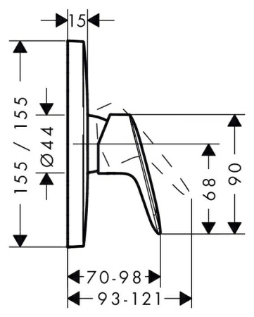 Смеситель Hansgrohe Logis 71605000 для душа