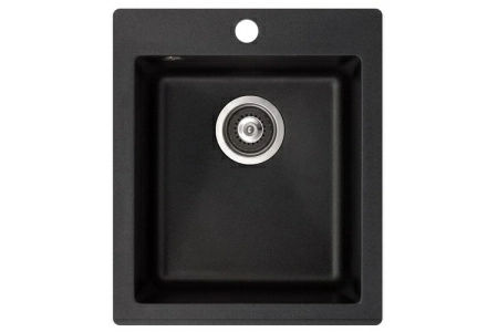 Кухонная мойка AquaSanita SIMPLEX SQS100 (черный металлик)