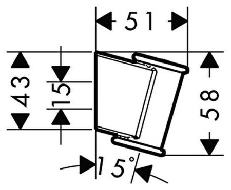 Настенный держатель Hansgrohe Porter'Classic 28324000 Настенный держатель Hansgrohe Porter'Classic 28324000