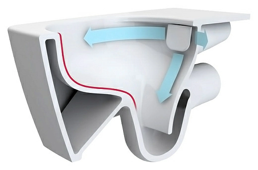 Унитаз подвесной Vitra Sento Rim-ex 7748B003-0075 безободковый, без сиденья