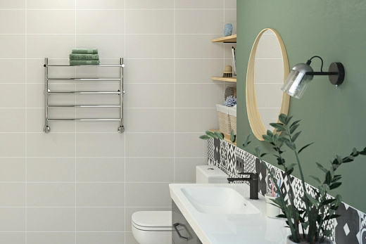 Полотенцесушитель водяной Стилье Универсал-54 600х600 (Полка + 4) П 21