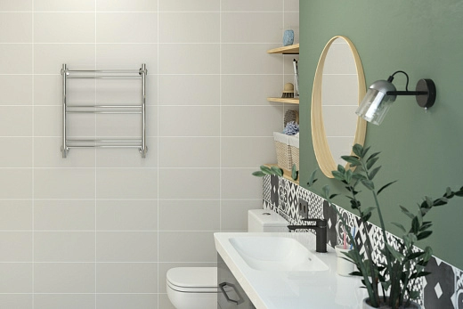 Полотенцесушитель водяной Стилье Версия-Н1 600х500 (Полка+1+2+2) П 16