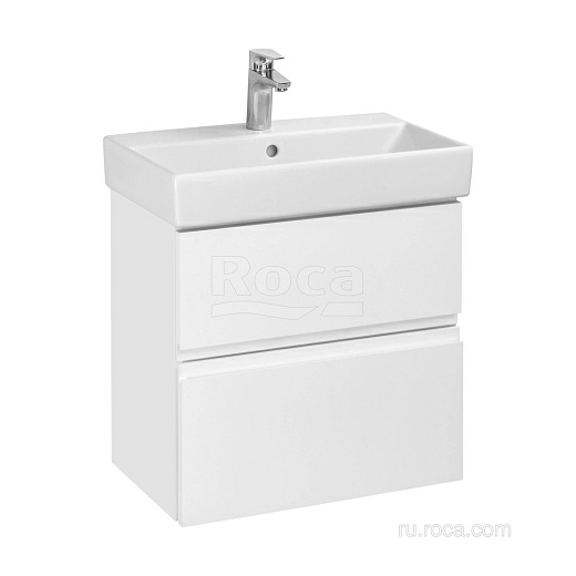 Тумба под раковину Oleta 56,4х37,4х54,8 см, белый глянец