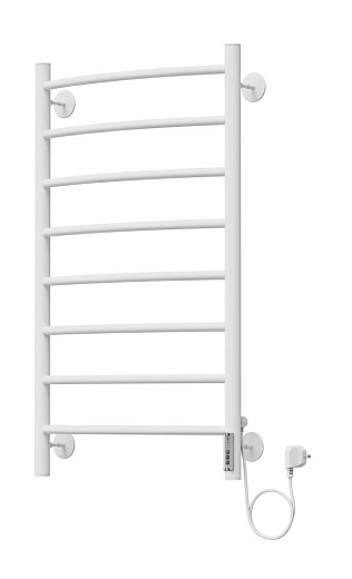 Полотенцесушитель электрический TERMINUS Классик П8 500x850 электро (quick touch) RAL 9003 с блоком управления белый матовый