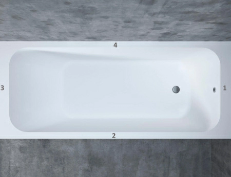 102025M Ванна Salini ORLANDA 160x70 (S-Stone, матовый) 102025M Ванна Salini ORLANDA 160x70 (S-Stone, матовый)