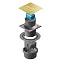 Точечный трап Pestan Confluo Standard Vertical Dry Gold , 13000179 Точечный трап Pestan Confluo Standard Vertical Dry Gold , 13000179