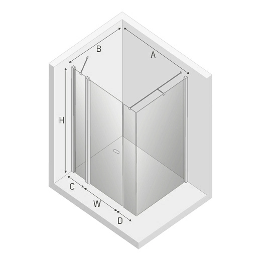 Душевой уголок New Trendy NEW SOLEO 120x90x195 (var 11)