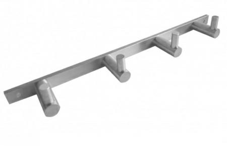 Планка с 4 крючками Bemeta Neo 104606105 27 см, хром матовый Планка с 4 крючками Bemeta Neo 104606105 27 см, хром матовый