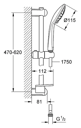 Душевой гарнитур Grohe Euphoria 110 Duo 27230001
