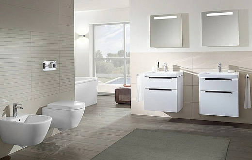 Биде подвесное Villeroy &amp; Boch Subway 7400 0001 alpin