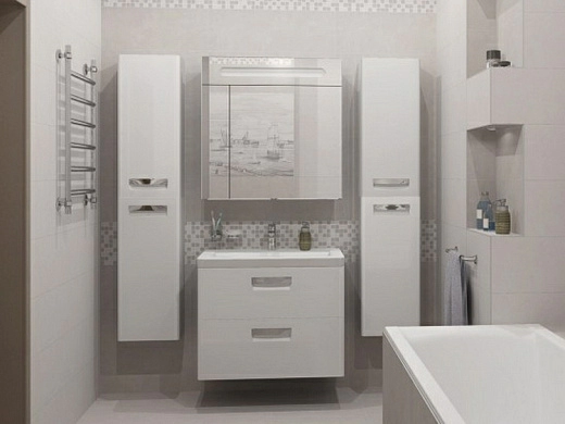 Шкаф-пенал Roca Gap ZRU9302884 34,5x20x160 L, белый