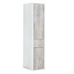 Шкаф-пенал Roca Ronda ZRU9303006 139 см правая, бетон/белый глянец