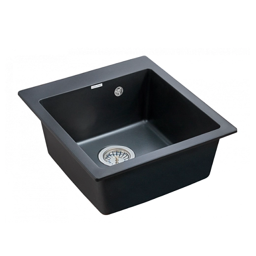 Кухонная мойка PAULMARK KANTE 45 PM104651-BLM (черный металлик)