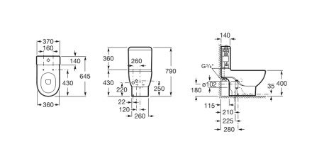 Бачок для унитаза Roca Meridian-N 341240000