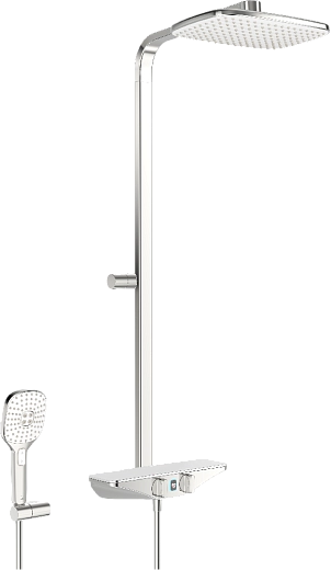 Душевая система Oras Esteta Wellfit, белый хром, 7592U-11