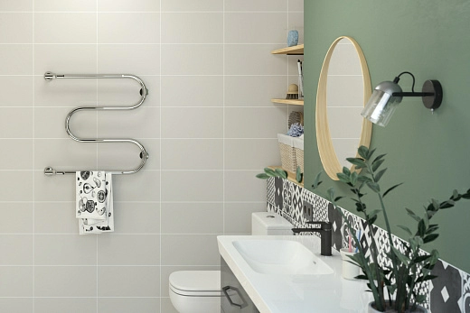 Полотенцесушитель водяной Стилье М-образный 2 полки 600х600 резьба-сгон 1