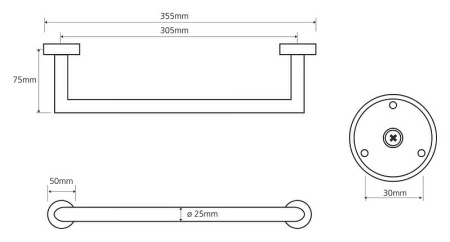 Поручень Bemeta Omega 104307611