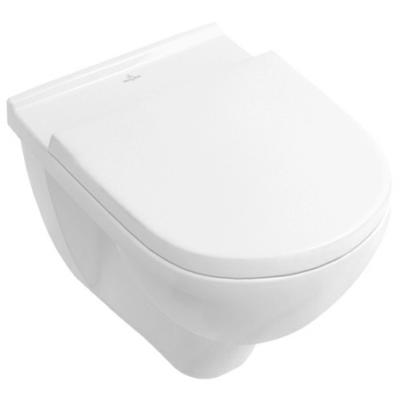 Унитаз подвесной безободковый Villeroy & Boch O'Novo 5660HR01 с крышкой soft close Унитаз подвесной безободковый Villeroy & Boch O'Novo 5660HR01 с крышкой soft close