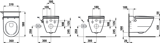 Унитаз с функцией биде Laufen Cleanet Navia Shower WC, матовый Унитаз с функцией биде Laufen Cleanet Navia Shower WC, матовый