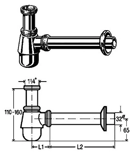 Сифон для биде Viega 114619 Сифон для биде Viega 114619