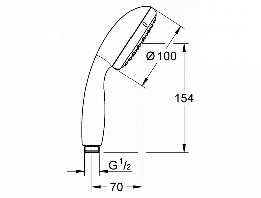 Ручной душ Grohe New Tempesta 100 II 26161001 (26161000)