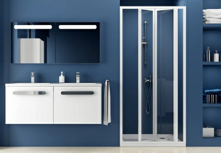 Душевая дверь в нишу Ravak SDZ3-90 Transparent, профиль белый