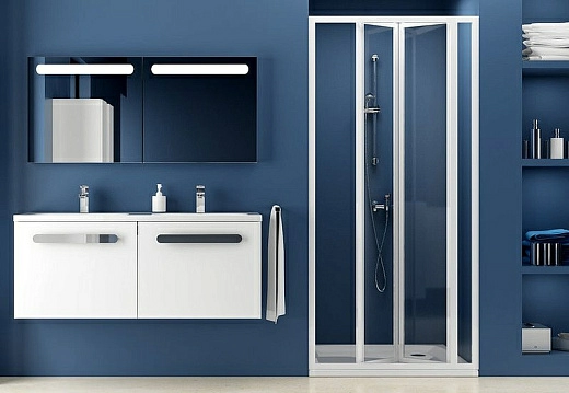 Душевая дверь в нишу Ravak SDZ3-90 Transparent, профиль белый