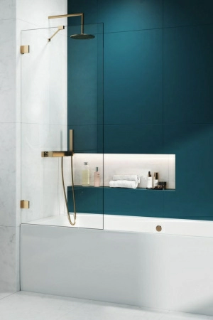 Шторка на ванну Radaway Essenza Pro Gold PNJ 80 (прозрачное/золото) Шторка на ванну Radaway Essenza Pro Gold PNJ 80 (прозрачное/золото)