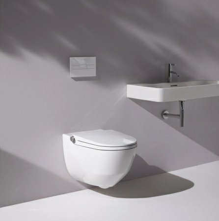 Унитаз с функцией биде Laufen Cleanet Riva Shower WC, матовый Унитаз с функцией биде Laufen Cleanet Riva Shower WC, матовый