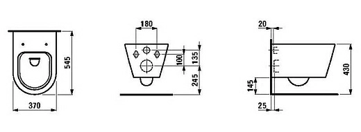 Унитаз подвесной Laufen Kartell Rimless 8.2033.6.000.000.1 Унитаз подвесной Laufen Kartell Rimless 8.2033.6.000.000.1