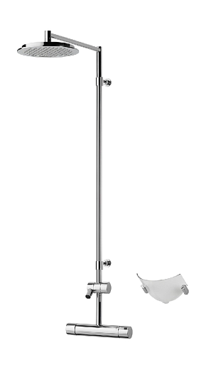 Смеситель с верхним душем rain shower Oras Cubista, 2891