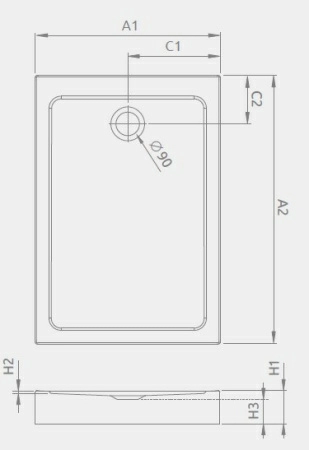 Душевой поддон Radaway Doros F 120x90x5,5 Душевой поддон Radaway Doros F 120x90x5,5