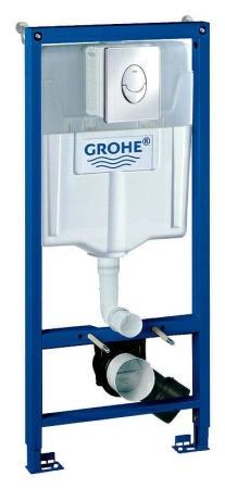 Система инсталляции для унитазов Grohe Rapid SL 38721001 3 в 1 с кнопкой смыва Система инсталляции для унитазов Grohe Rapid SL 38721001 3 в 1 с кнопкой смыва