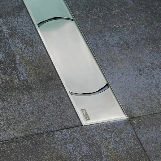 Душевой лоток Ravak OZ Chrome 1050 с решеткой, 110 см