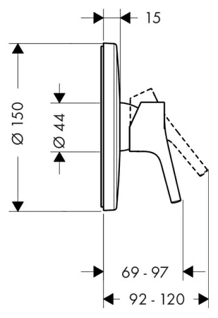 Смеситель Hansgrohe Talis S 72605000 для душа