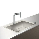 Кухонная комбинация Hansgrohe 660, C71-F660-08, смеситель под сталь Кухонная комбинация Hansgrohe 660, C71-F660-08, смеситель под сталь