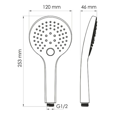 Лейка WasserKRAFT A078, 3-х функциональная, черная Лейка WasserKRAFT A078, 3-х функциональная, черная