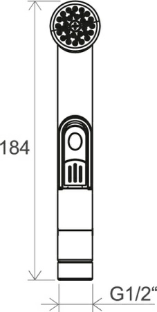 Лейка для гигиенического душа Ravak BM 040 962.00, X07P269 Лейка для гигиенического душа Ravak BM 040 962.00, X07P269